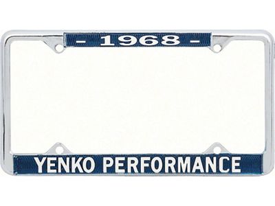 Nova License Frame, Yenko, 1968
