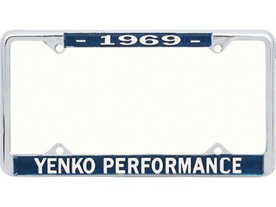 Nova License Frame, Yenko, 1969