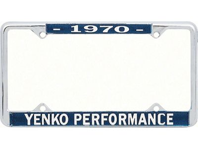 Nova License Frame, Yenko, 1970