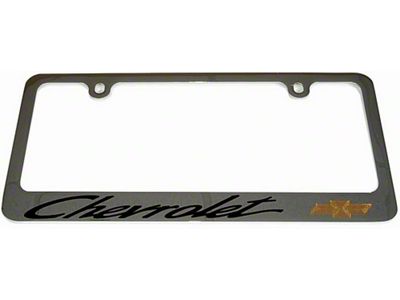 Nova License Plate Frame, Bowtie And Chevrolet Script Letters, 1962-1979