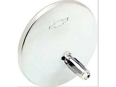 Nova Mirror, Door, With Bowtie Logo, Without Ribbed Base, 1966-1972