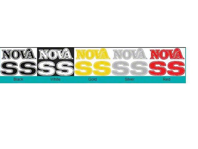 Nova Name Decal, Super Sport, Fender/Deck Lid, 1975-1976 (Nova, Super Sport SS Coupe, Two-Door)