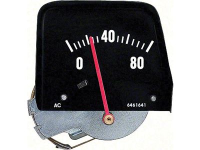 Nova Oil Gauge, Console, Black, 1968-1974