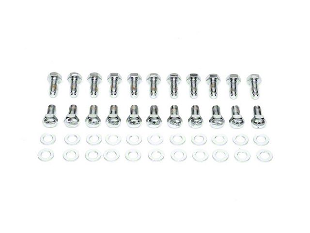 Nova Oil Pan Bolt Set, Big Block, Bowtie Stamped, Chrome,1967-69