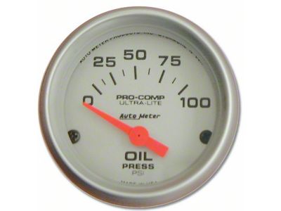 Nova Oil Pressure Gauge, Ultra-Lite Series, AutoMeter, 1967-69
