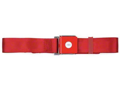 Nova Or Chevy II Seat Belt, Latch Style With Bowtie Logo, Front, 1962-1972