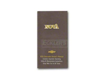 1979 Nova Owners Manual