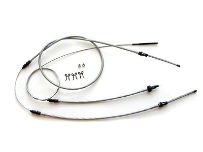 Nova Parking Brake Cable Set, Stainless Steel, 1962-1965