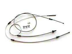 Nova Parking Brake Cable Set, Stainless Steel, 1966-1967