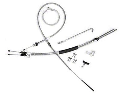 Nova Parking Brake Cable Set, Steel, 1975-1979