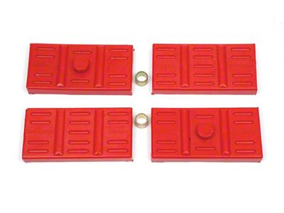 Nova Prothane Poly Mono Leaf Spring Mounting Pad Set, 1967-69
