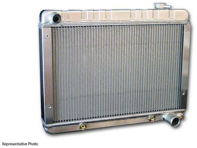 Nova Radiator, Direct Fit Series, Concours, Automatic Transmission, Aluminum, Small Block, 1968-1972
