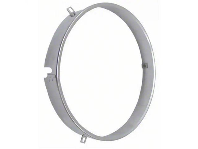 Nova Retaining Ring, Headlamp Seal Beam, Stainless Steel,1970-1973