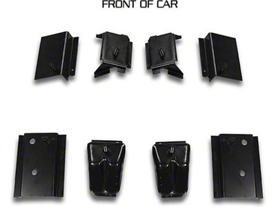 OPR Nova Seat Brackets, Buckets, 8 Piece Set, 1968-1971