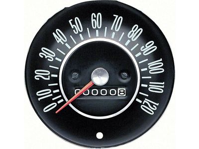 Nova Speedometer, 120 MPH, 1962-1964