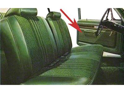 Nova, Standard, Front Pre-Assembled Door Panels, 1971-1972