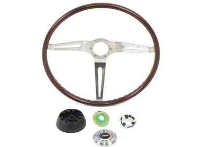 Nova Steering Wheel Kit, Rosewood, 1969-1970