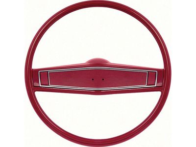 Nova Steering Wheel Kit, Standard, Red with Red Shroud, 1969-1970