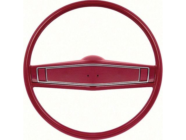 Nova Steering Wheel Kit, Standard, Red with Red Shroud, 1969-1970