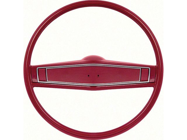 Nova Steering Wheel Kit, Standard, Red with Red Shroud, 1969-1970