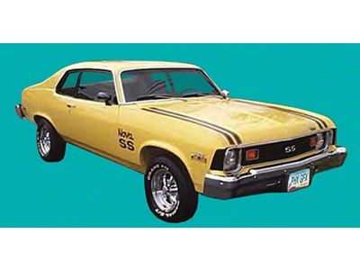 Nova Stripe Kit, Super Sport, Coupe, 1974 (Nova, Super Sport SS Coupe, Two-Door)