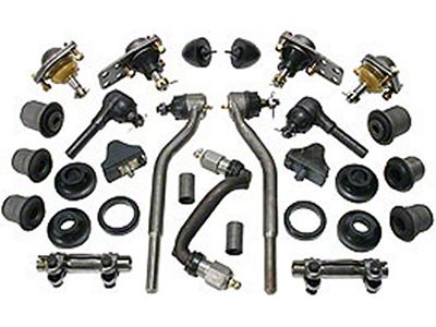 Nova Suspension Rebuild Kit, Front End, Complete, Rubber, 1962