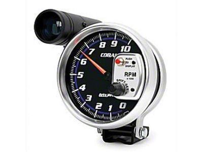 Auto Meter Cobalt Series 5-Inch Pedestal Tachometer with Shift Light; 0-10000 RPM