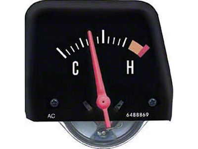 Nova Temperature Gauge, Console, Black, 1968-1974