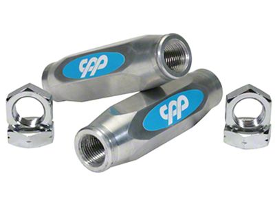Tie Rod Sleeves, Custom Aluminum, Clear Anodized (63-67 Chevy II)