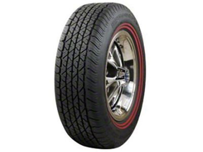 Nova Tire, 6.95/14 With 3/8 Dual Red Stripe, Goodyear Power Cushion Bias Ply, 1965-1967