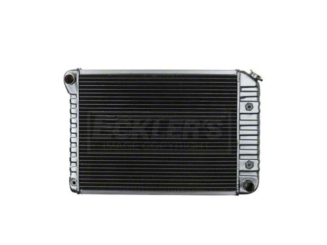 Nova US Radiator, Copper And Brass, Standard Duty, For CarsWith Small Block 307CI And 350CI, Automatic Transmission, Three Row, 1972-1974