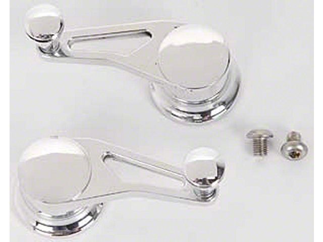 Nova Vent Window Handles, Billet Aluminum, 1962-1979