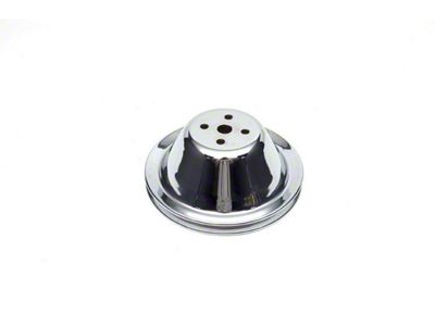 Nova Water Pump Pulley, Small Block, Single Groove, Chrome, 1967-68