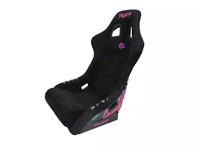 NRG Innovations Dragon Large Bucket Seat; Black Alcantara (Universal; Some Adaptation May Be Required)