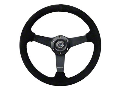 NRG Innovations 350mm Flat Steeing Wheel; Black Suede (Universal; Some Adaptation May Be Required)