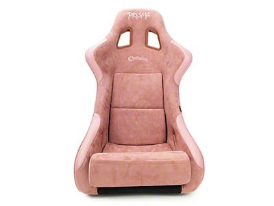 NRG Innovations Prisma Chromatic Large Bucket Seat; Mauve Vegan Suede (Universal; Some Adaptation May Be Required)