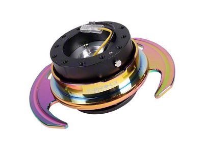 NRG Innovations 3.0 Steering Wheel Hub Quick Release; Neo Chrome (Universal; Some Adaptation May Be Required)