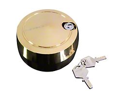 NRG Innovations Spinning Quick Steering Wheel Hub Lock; Chrome/Gold (Universal; Some Adaptation May Be Required)