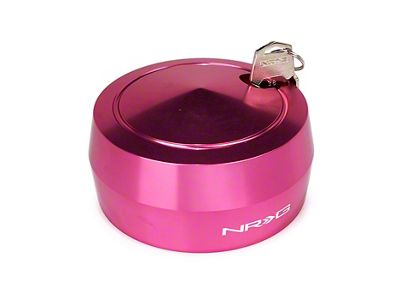 NRG Innovations Spinning Quick Steering Wheel Hub Lock; Pink (Universal; Some Adaptation May Be Required)