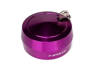 NRG Innovations Spinning Quick Steering Wheel Hub Lock; Purple (Universal; Some Adaptation May Be Required)
