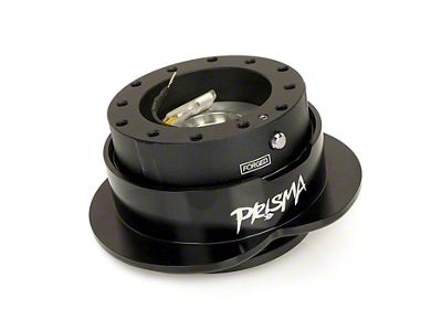 NRG Innovations Steering Wheel Hub Quick Release; Black with Black Heart Ring (Universal; Some Adaptation May Be Required)