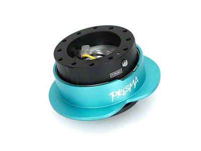 NRG Innovations Steering Wheel Hub Quick Release; Black with Mint Heart Ring (Universal; Some Adaptation May Be Required)