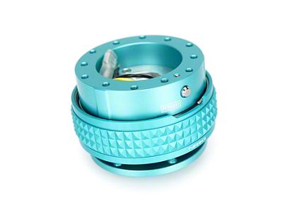 NRG Innovations Steering Wheel Hub Quick Release; Black with Minty Fresh Pyramid Ring (Universal; Some Adaptation May Be Required)