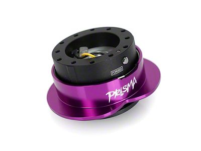 NRG Innovations Steering Wheel Hub Quick Release; Black with Purple Heart Ring (Universal; Some Adaptation May Be Required)