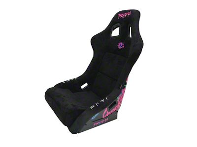 NRG Innovations Dragon Large Bucket Seat; Black Alcantara (Universal; Some Adaptation May Be Required)