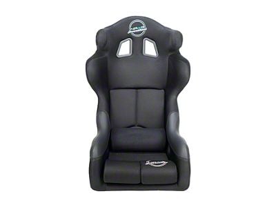 NRG Innovations FIA Competition Medium Bucket Seat with Head Containment; Black Fabric (Universal; Some Adaptation May Be Required)