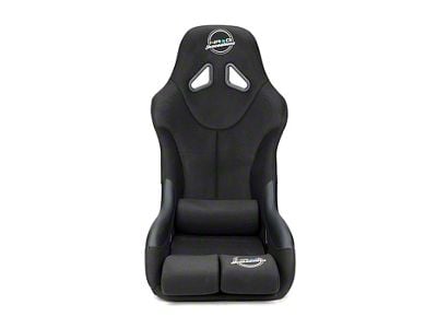 NRG Innovations FIA Competition Small Bucket Seat with Carbon Back Finish; Black Cloth (Universal; Some Adaptation May Be Required)