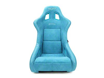 NRG Innovations Prisma Chromatic Large Bucket Seat; Dark Teal Vegan Suede (Universal; Some Adaptation May Be Required)