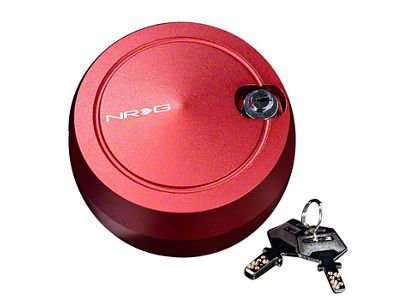 NRG Innovations Spinning Quick Steering Wheel Hub Lock; Red (Universal; Some Adaptation May Be Required)