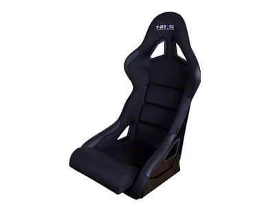 NRG Innovations Street/Track Comfort Medium Bucket Seat; Black Cloth (Universal; Some Adaptation May Be Required)